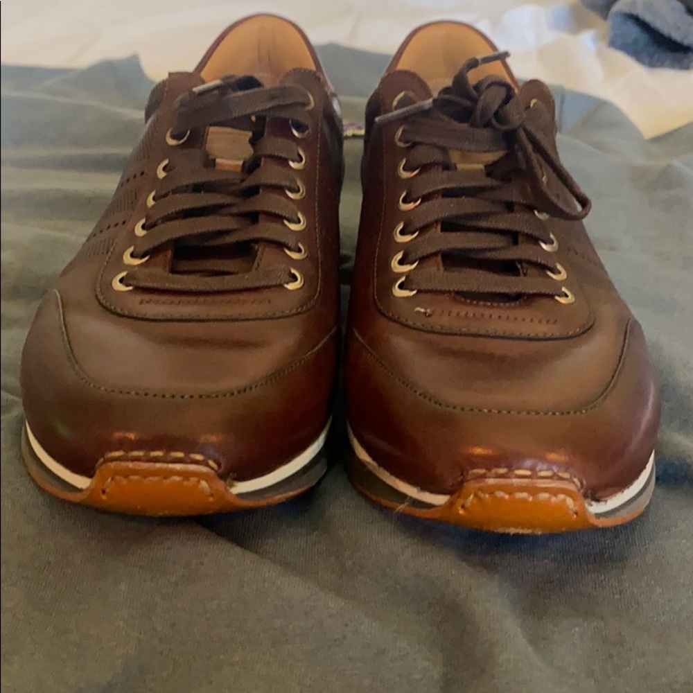 Magnanni Perforated Leather Sneakers